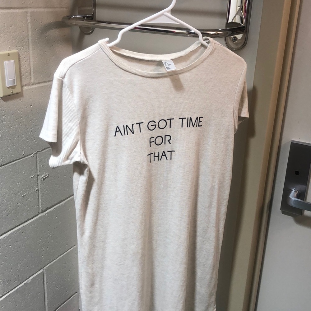 H&M “Ain’t Got Time For That” Slit in the Side Top